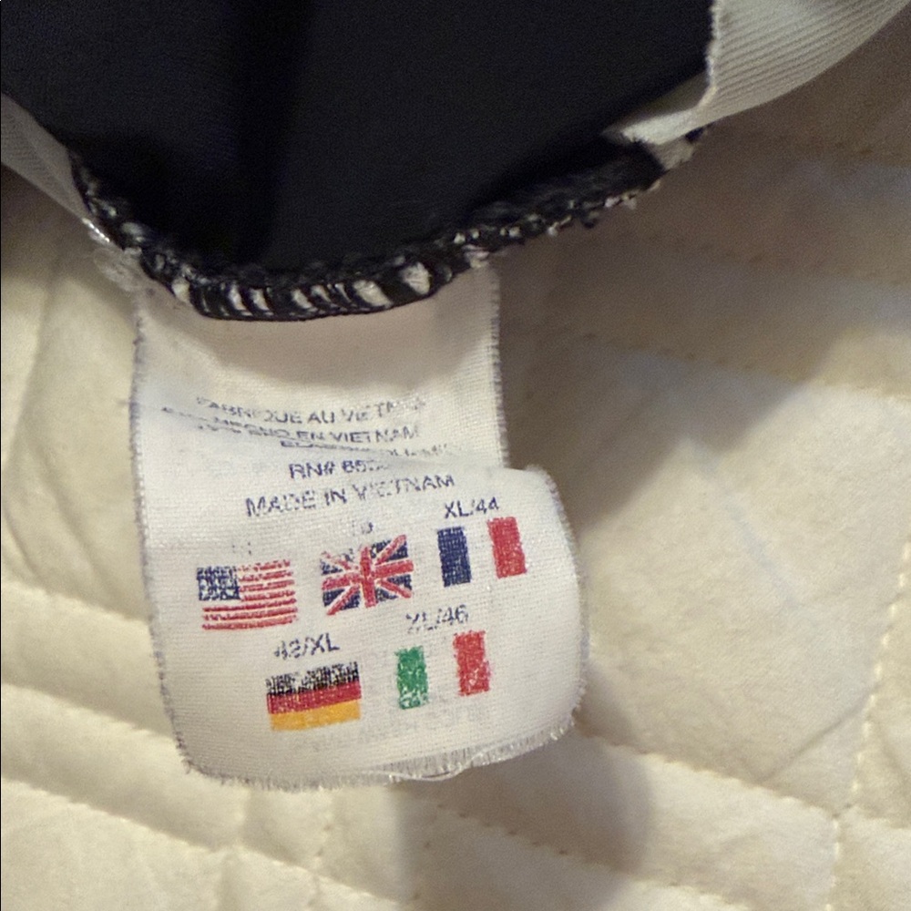 Reebok Black One-Piece Swimsuit with White Chevron Trim - Picture 5 of 6